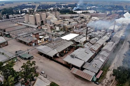 La planta de Vicentin, en la localidad santafesina de Avellaneda