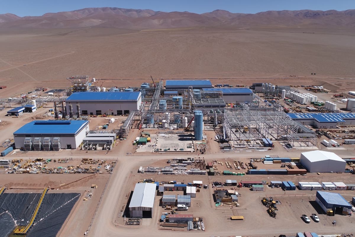 La planta está ubicada en el salar Centenario Ratones