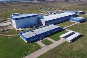 La planta frigorífica se levanta sobre un predio de 38 hectáreas en General Las Heras