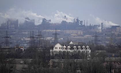 La planta metalúrgica de Azovstal, en Mariupol.