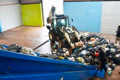 La planta municipal de reciclado de Rufino días antes de su inauguración