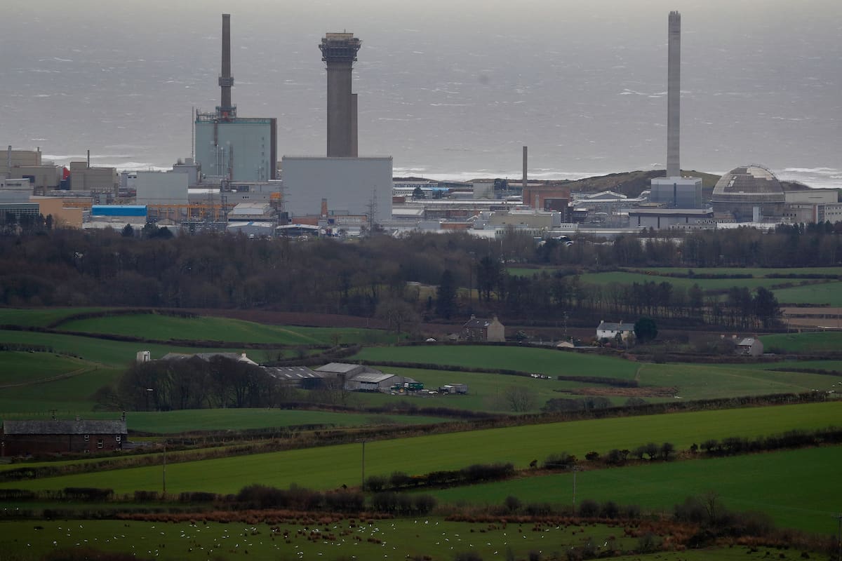 La planta nuclear de Sellafield en Reino Unido