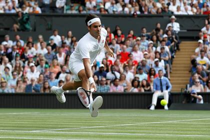 La plasticidad de Roger Federer en la cancha central de Wimbledon
