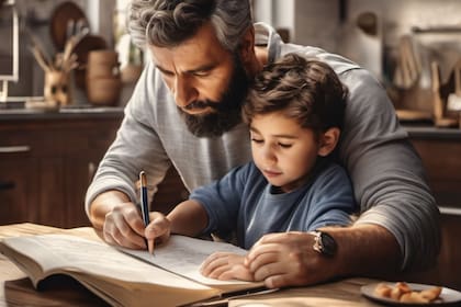 La plataforma de IA Pixlr imaginó así al padre ideal