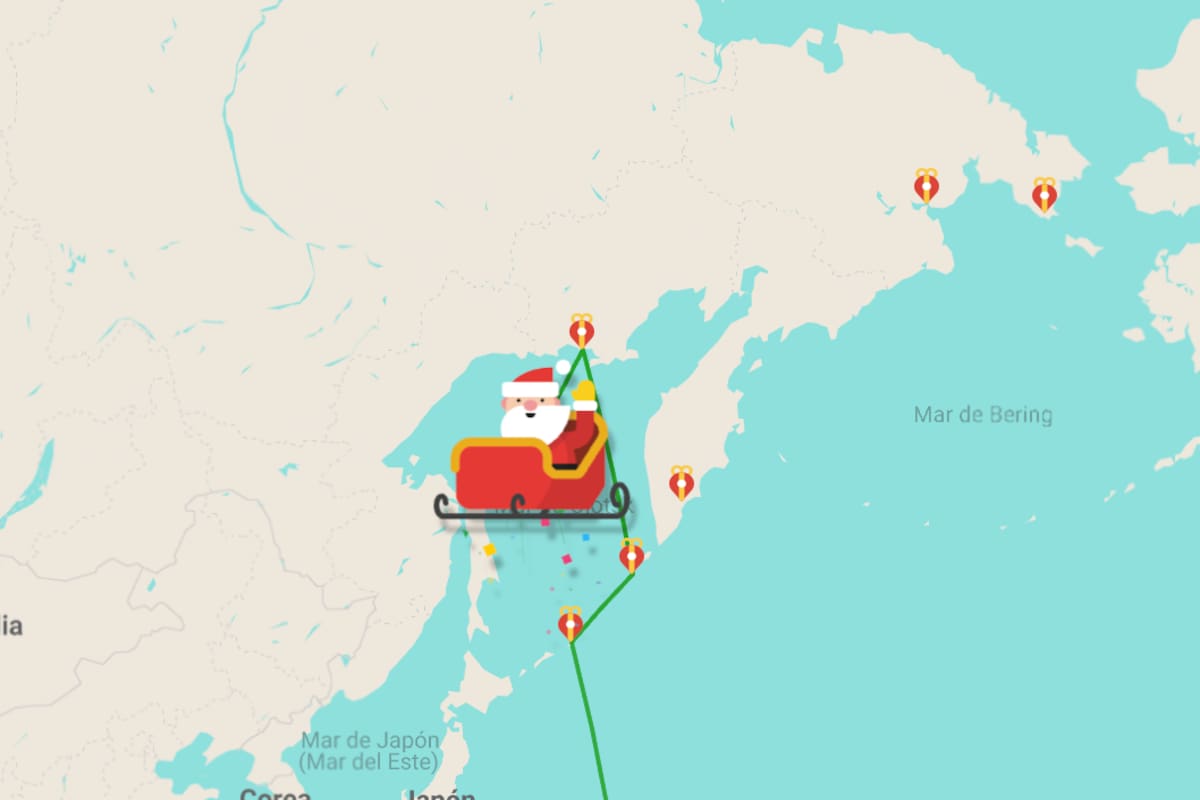 La plataforma digital permite la vigilancia satelital del recorrido navideño global
