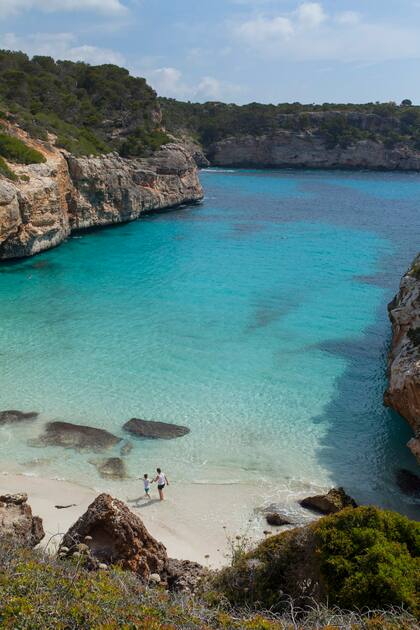 La playa Calo des Moro es de las más lindas de Mallorca.