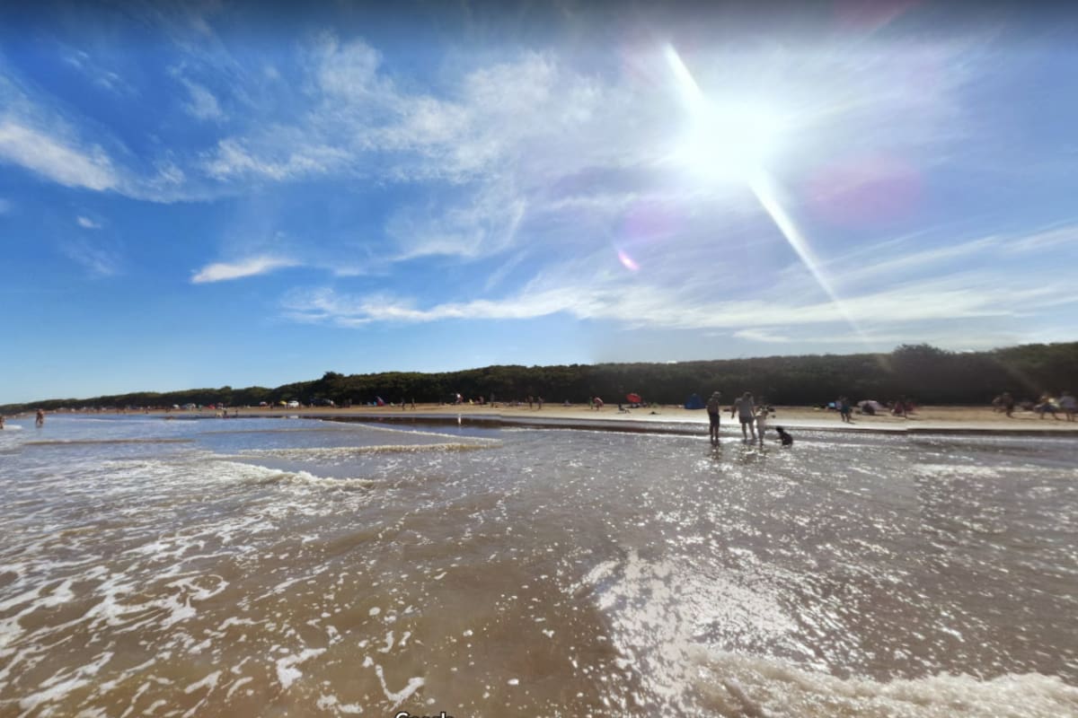 La playa de Aguas Verdes, donde ocurrió la tragedia