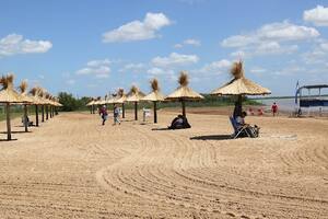 La playa Vuelta de Obligado es uno de los lugares más elegidos por los visitantes en San Pedro
