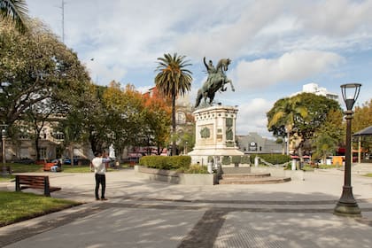 La plaza 25 de Mayo es la más importante de la ciudad.