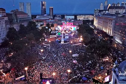 La Plaza de Mayo desde el drone de LA NACION