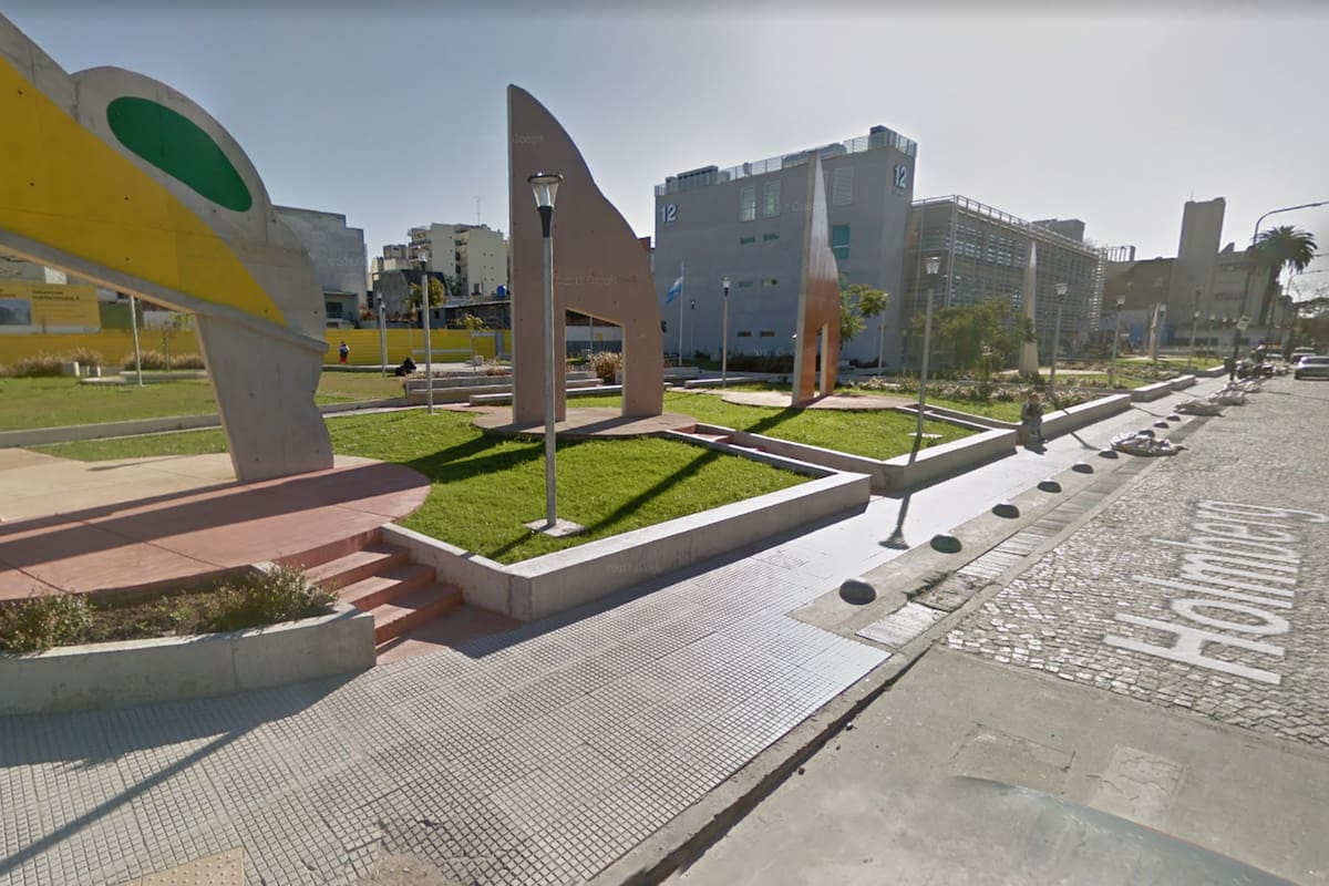 La plaza en donde tuvo lugar el hecho, en Villa Urquiza.