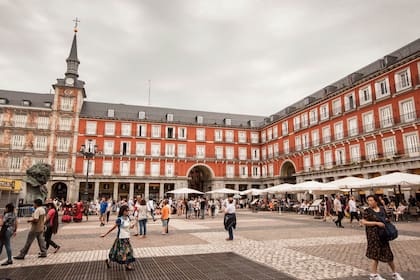 La Plaza Mayor de Madrid.