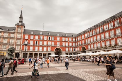 La Plaza Mayor de Madrid.