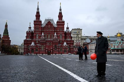 La Plaza Roja, vacía en un nuevo brote de Covid en Rusia