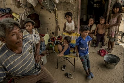 La pobreza extrema en un barrio carenciado de Maracaibo, en Venezuela