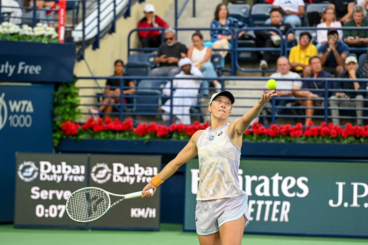 La polaca Iga Swiatek, número uno del ranking mundial de la WTA y una de las grandes referencias del circuito femenino de tenis que busca seguir creciendo