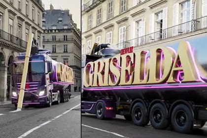 La polémica publicidad de Griselda en las calles de París