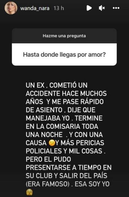 La polémica revelación que Wanda Nara realizó en su cuenta de Instagram