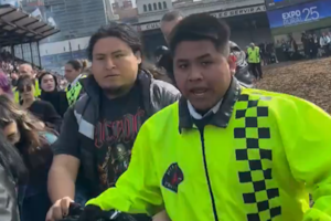 La Policía actuó tras el ingreso del grupo de veganos