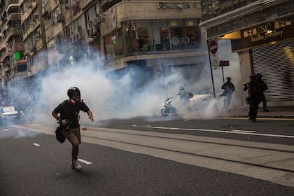 Protestas en las calles de Hong Kong