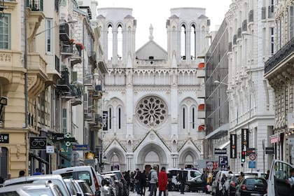 La catedral de Niza, tras el ataque del jueves pasado