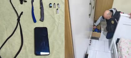 La Policía Civil confiscó el teléfono celular del investigado y otros objetos que ahora son sometidos a peritajes