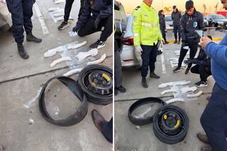 Secuestraron 40 kilos de MDMA y 10.000 pastillas de éxtasis ocultos en las ruedas y dobles fondos de tres autos