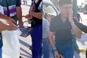 Le decomisaron a un joven los alfajores que vendía para subsistir y rompió en llanto