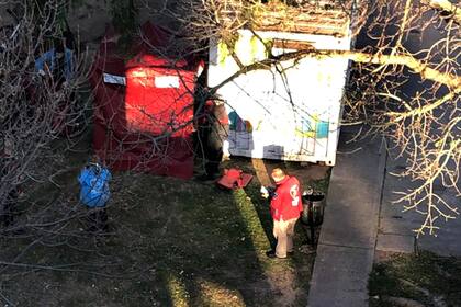 La Policía de la Ciudad trabaja en el lugar donde fue hallado el cuerpo