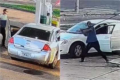 La Policía de Memphis busca a un hombre que destrozó una estación de servicio