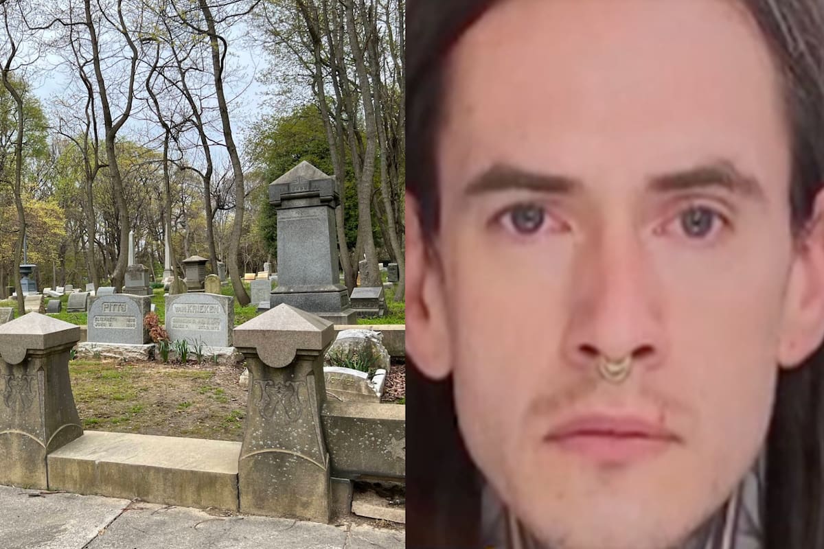 La policía detuvo a un hombre en Pensilvania acusado de robar restos humanos de un cementerio histórico