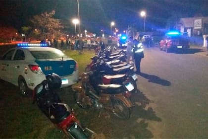 La Policía entrerriana también secuestró una decena de motos