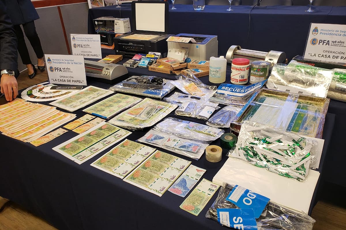 La Policía Federal secuestro billetes falsos por un valor de $600.000