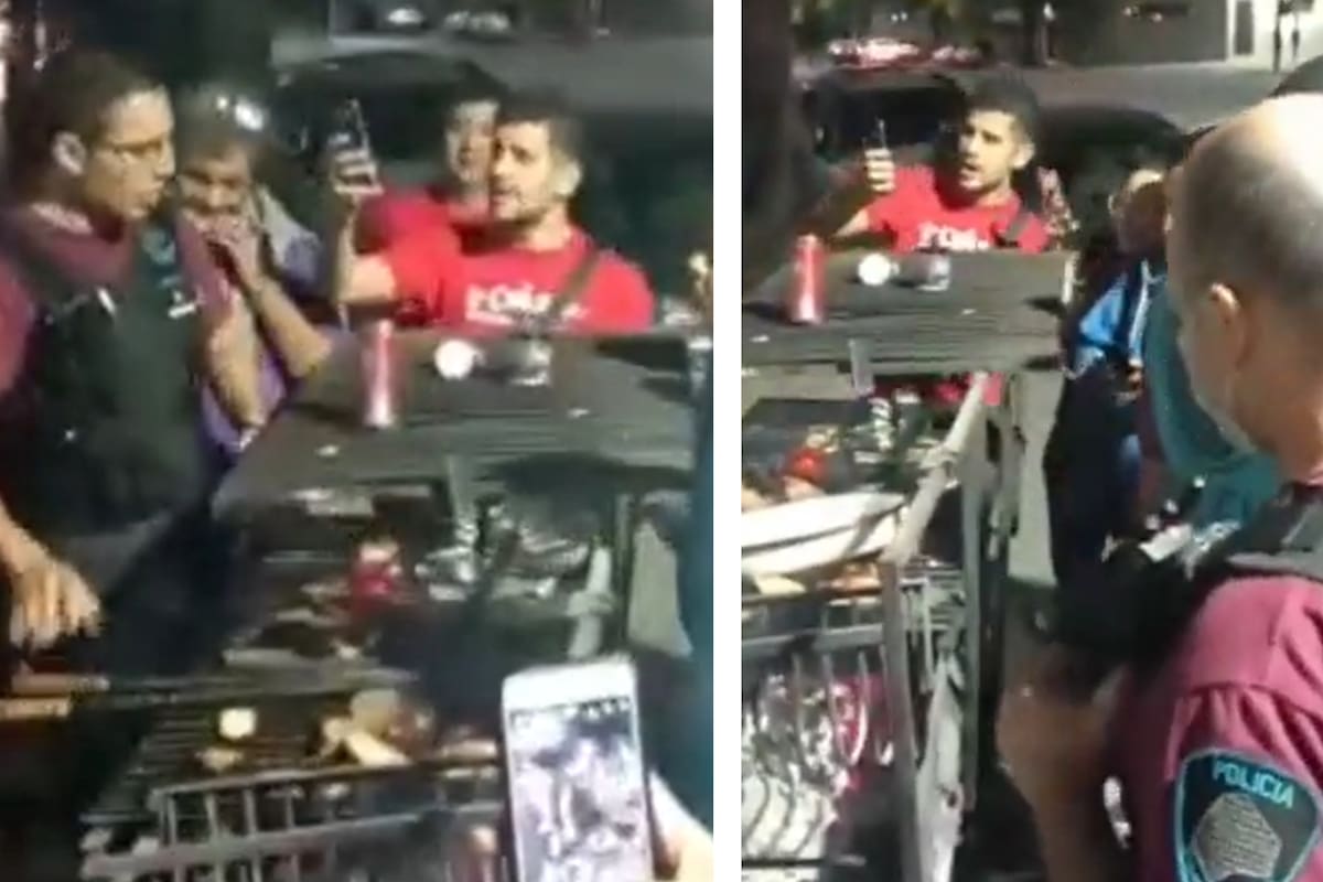 La Policía incautó la parrilla de un grupo de vecinos que cocinaba en la vereda