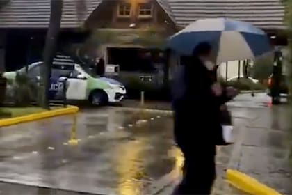 La Policía llegó para custodiar el ingreso al barrio cerrado donde vive Sergio Massa en Tigre