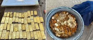 Obreros descubrieron un tesoro de 10 millones de dólares en lingotes y monedas de oro sepultado en una casa