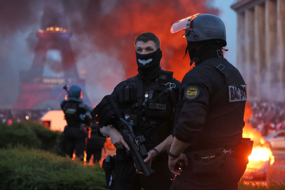 La policía parisina se prepara para una noche en la que no quiere repetir los desmanes de la última definición de la Champions League y el Francia - Marruecos de 2022