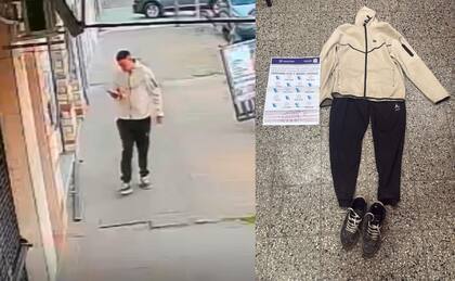 La Policía secuestró las prendas que habría utilizado uno de los sospechosos durante el robo