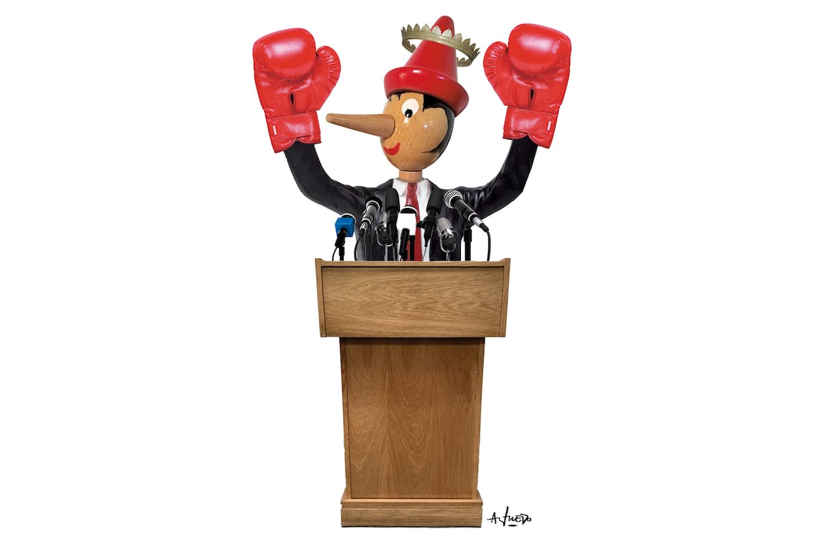 La política mentirosa y pendenciera