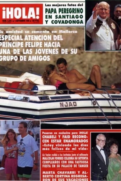 La portada de Hola delataba el romance entre el príncipe Felipe y una plebeya hija de madre argentina llamada Isabel Sartorius