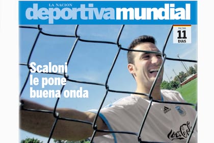 La portada de La Deportiva del día del amistoso entre la Argentina y Angola, que destaca una entrevista a Lionel Scaloni