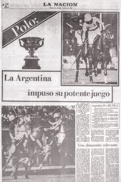 La portada de LA NACION Deportes con motivo de la Copa de las Américas
