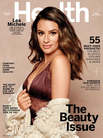 La portada de la revista Health, en la que contó que padece ovario poliquístico