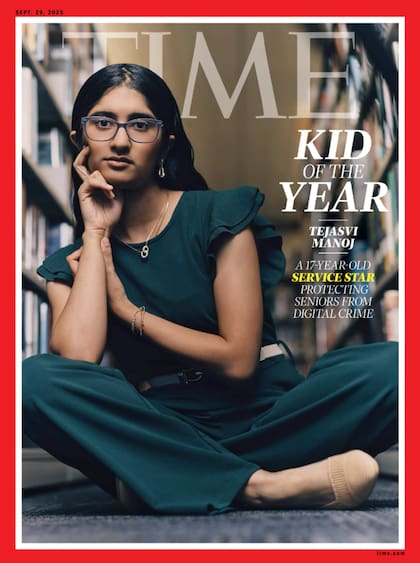 La portada de la revista TIME con Tejasvi Manoj