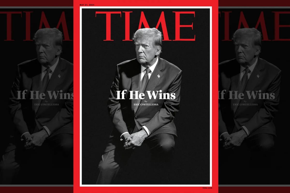 La portada de la revista Time sobre un posible regreso de Trump a la Casa Blanca