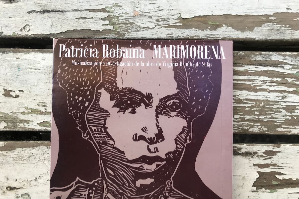 La portada de Marimorena, el disco de Patrica Robaina inspitarado en la obra de Virginia Brindis de Salas, es un grabado realizado por Belén Ferreiro.