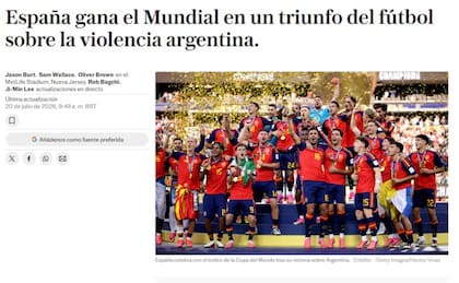 La portada de The Telegraph