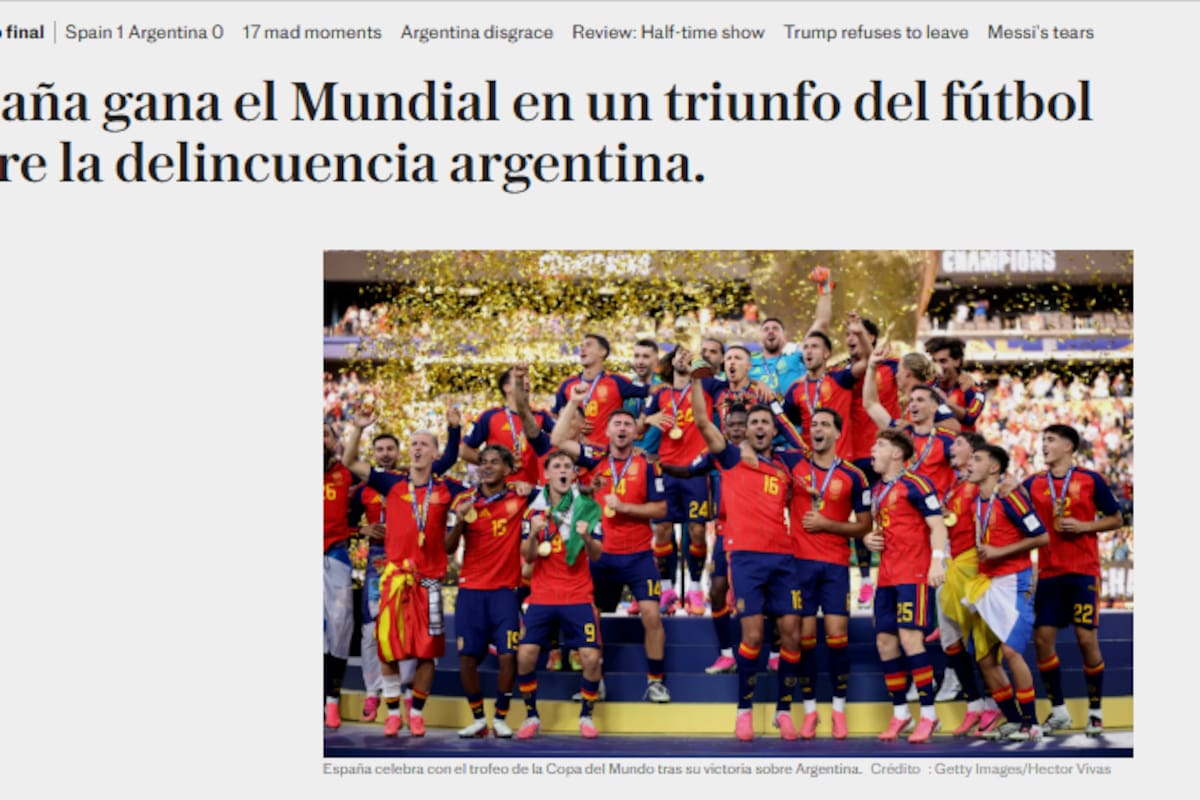 La portada de The Telegraph contra la Argentina