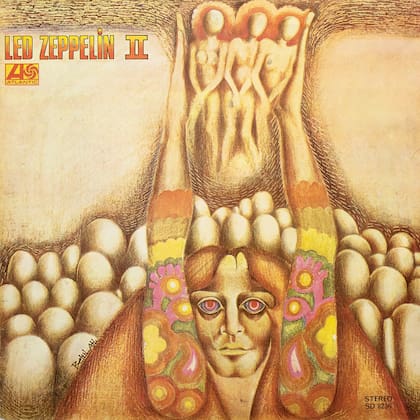 La portada de una edición turca del segundo disco de estudio de Led Zeppelin