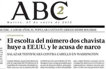 La portada del diario ABC con la investigación